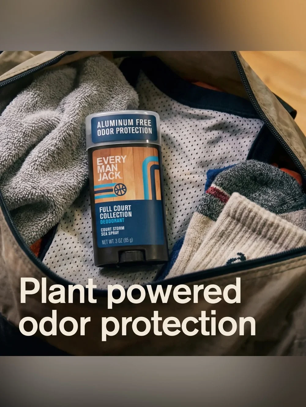 Every Man Jack Aluminum-Free Men's Deodorant - Court Storm Sea Spray, NEW